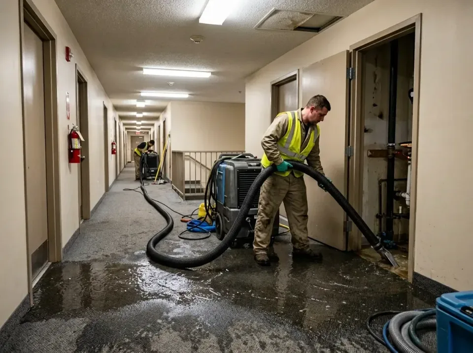 multi-unit-apartment-hallway-f-005 — frequently asked questions, Emergency Burst Pipe Water Extraction & Removal in Federals…